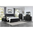 thumbnail image 5 of Pemberly Row Transitional Wood Eastern King Panel Bed in Black, 5 of 7