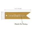 thumbnail image 6 of Inkdotpot Invitation Party Bottle Tag Real Silver Foil Favor Hang Tags Pack Of 100, 6 of 6