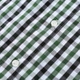 thumbnail image 6 of Bienzoe Boy's Cotton Plaid Roll Up Button Down Sports Shirts Green/Black 9/10, 6 of 9