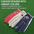 thumbnail image 5 of FINGER TEN Golf Gloves Men Right Handed Golfer 2 Pack Left Hand with Ball Marker Leather Premium Weathersof Grip Soft Mens Golf Glove, 5 of 7