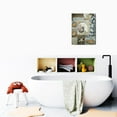 thumbnail image 6 of Rustic Coastal Theme Wall Art - Framed Canvas Prints of Ocean Beach, Seashell, Starfish for Home Decor, Ideal for Living Room, Bedroom, Bathroom - 12x16 Inches, 6 of 7