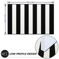 thumbnail image 4 of 1 PC Striped Outdoor Rug，Absorbent Layered Doormat,Washable Resist Dirt Indoor Outdoor Rugs,Fall Front Door Mat For Kitchen Entryway Patio Far(31.5"×47.2",L), 4 of 8