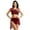 Wine Red, variant on Yartina Womens Lyrical Asymmetric Ballet Modern Contemporary Dance Outfits White S