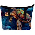 thumbnail image 2 of Turtle Canvas Leather Mix Hand Bag Twill Sponge Jeanette 30x10.5x39cm/11.8x4.1x15.4in, 2 of 5