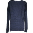 thumbnail image 5 of Kirkland Signature Ladies' Long Sleeve V-Neck Top (Navy Marled, Small), 5 of 5
