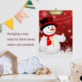 thumbnail image 5 of FMSHPON Christmas Snowman Snowflake Clipboard Hardboard Wood Nursing Clip Board and Pull for Standard A4 Letter 13x9 inches, 5 of 5