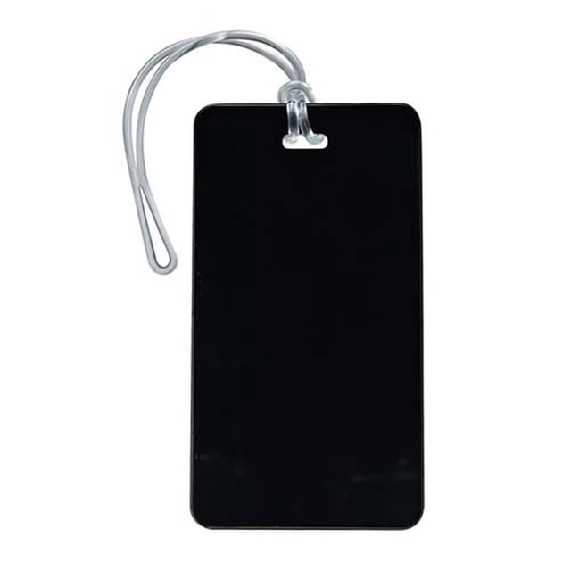 Identificador promocional de equipaje de plástico con correa fija-ARMSTRONG negro 6 x 11