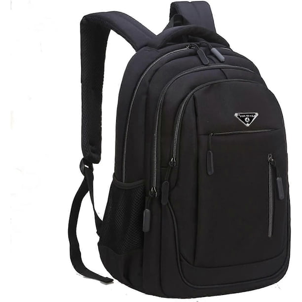 Tool Bag Black Travel Laptop Backpack, Waterproof Laptop Backpack with USB Charging Port for 15.6" Laptops and Notebooks