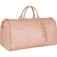 thumbnail image 2 of Garment Tote Bag, Large Leather Duffle Bag For Women, Garment Bags For Travel With Shoe Pouch, 2 In 1 Hanging Suitcase Suit Travel Bags Gifts For Women Up to 72% Off Pink, 2 of 9