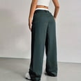 thumbnail image 6 of Cutuoiiu Women's Work Pants Striped High Waisted Wide Leg Casual Work Office Long Trousers with Pockets Gifts, 6 of 7