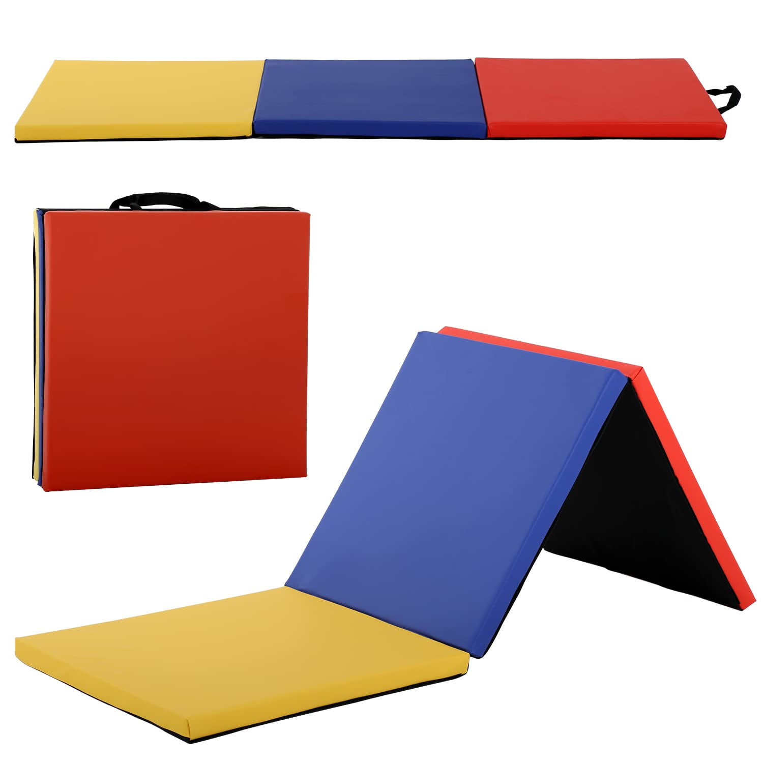Folding Gymnastics Mat Exercise Mat Tumbling Mats for Home Gym