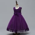 thumbnail image 2 of Robe d'Été Blanche de Princesse pour Filles Robe pour Filles 3 4 5 6 8 9 10 Ans Tout-Petits Enfants Fille Fête Mariage Robe Formelle, 2 of 7