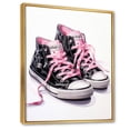 thumbnail image 2 of Designart "Stylish Pink Sneakers Obsession V" Fashion Floater Framed Canvas Wall Art, 2 of 7
