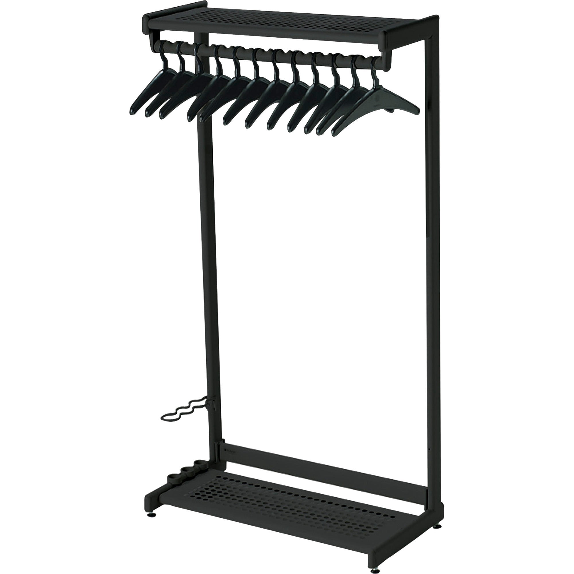 black garment rack