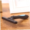 thumbnail image 4 of TABLZONE Pet Dematting Comb Dog Shedding Tool Plastic Blue 1Set, 4 of 8