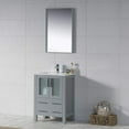 thumbnail image 3 of Blossom 24" Bathroom Vanity | Metal Grey | Solid Wood | Ceramic Sink | Freestanding, 3 of 6