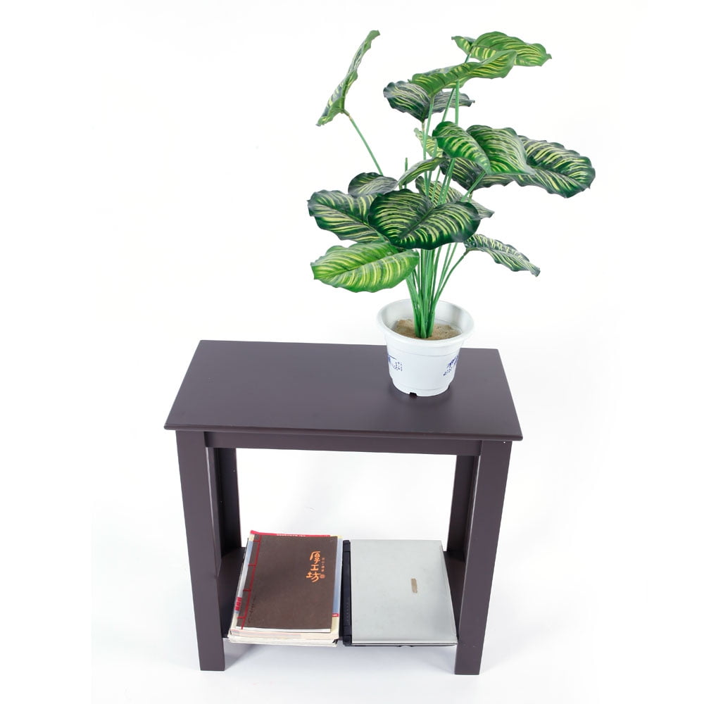 Kepooman Two-layer Bedside Cabinet, Multifunctional End Table, Coffee Table, Brown Kepooman Two-layer Bedside Cabinet, Multifunctional End Table, Coffee Table, Brown