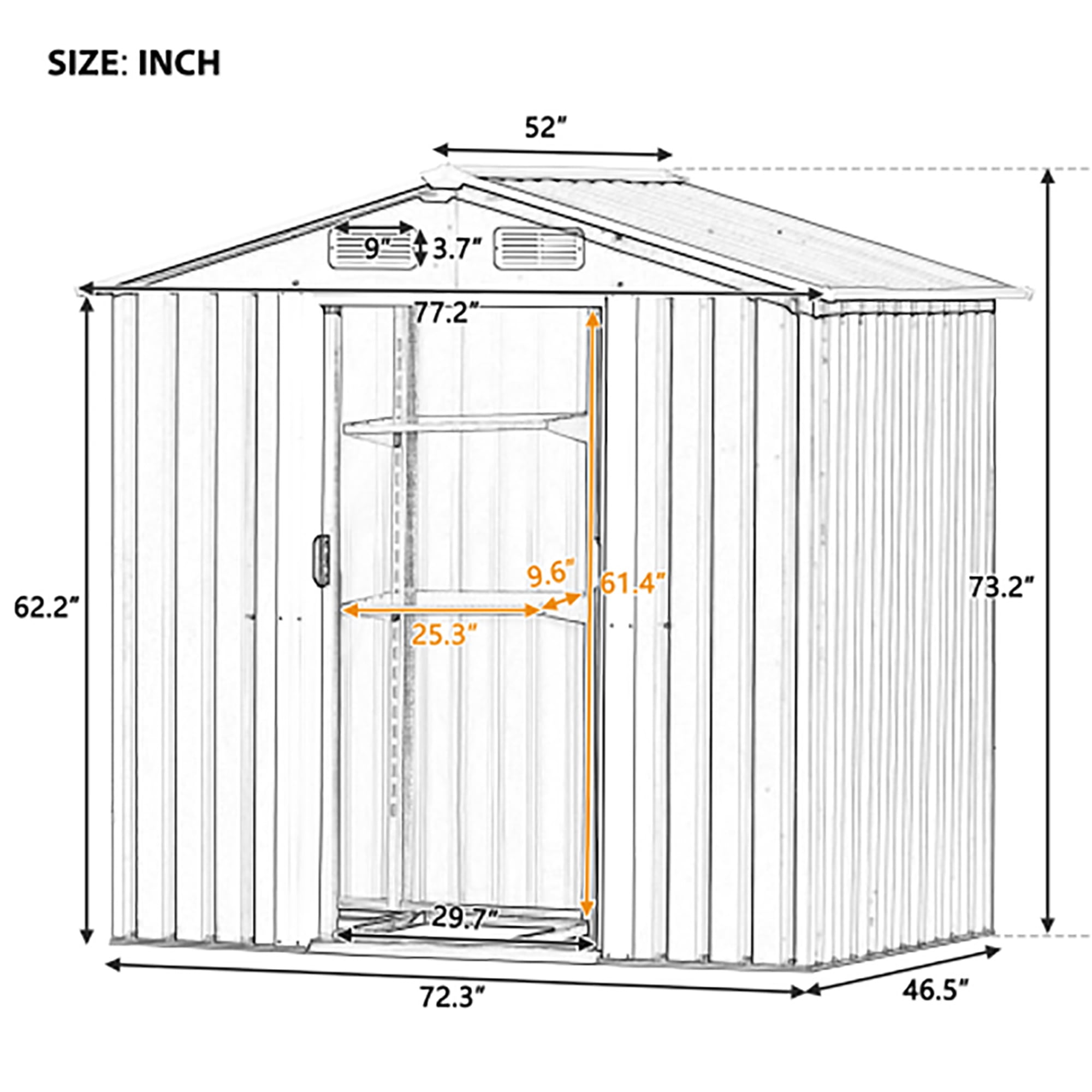 Kadyn Outdoor Storage Shed, Bike Shed Garden Shed, Metal Storage Shed, Tool Cabinet with Vents and Base, Great for Storing Patio Furniture, Garden Tools, Brown Kadyn Outdoor Storage Shed, Bike Shed Garden Shed, Metal Storage Shed, Tool Cabinet with Vents and Base, Great for Storing Patio Furniture, Garden Tools, Brown