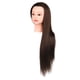 thumbnail image 3 of Cabeza de maniquí jinwen para entrenamiento de cabello largo Marrón con maquillaje, 3 of 8
