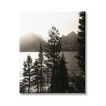 Stupell Industries Trees & Lake View Landscape Photography Gallery Wrapped Canvas Art Print Wall Art, 30 x 40