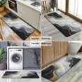 thumbnail image 6 of Black White Gold Marble Pattern Kitchen Rug Mat,Kitchen Runner Rugs Non Skid Washable,Decorative Kitchen Floor Mats for Kitchen,Sink,Laundry,17"x47.2", 6 of 7