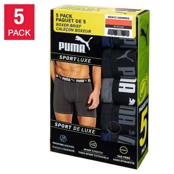 Puma Men’s Active Boxer 5-pack (Large)