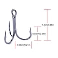 thumbnail image 2 of Hanchos de agudos Accesorios de pesca de acero al alto carbono de carbono (10#) 20pcs, 2 of 6