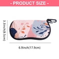 thumbnail image 3 of Decorative Flower Pattern Glasses Storage Bag Secure Zippers Closures Travel Eyeglass Protectors For Daily Essential, 3 of 3