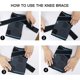 thumbnail image 3 of 2024 1 Pair Knee Brace, Compression Knee Sleeve With Adjustable Strap For Pain Relief, Meniscus Tear, Acl, Arthritis- Knee Support, 3 of 4