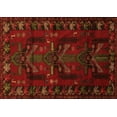 thumbnail image 1 of Ahgly Company Indoor Rectangle Animal Orange Traditional Area Rugs, 6' x 9', 1 of 1