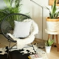 thumbnail image 3 of Light Gray Modern Textured Throw Pillow, 3 of 5