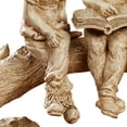 thumbnail image 5 of Summer Stories Children on Log Table Figurine Beige 14"Wx5"Dx9.5"H, 5 of 5