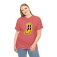 thumbnail image 3 of Flatten smiley face graphic t shirt Unisex Heavy Cotton Tee, 3 of 8