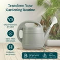 thumbnail image 2 of The HC Companies 2 Gallon Plant Watering Can with Large Mouth Design, Gray, 2 of 9