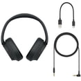 thumbnail image 5 of Sony WHCH720N/B Wireless Noise Cancelling Headphone, Black Bundle with Deco Gear Pro Audio Headphone Stand + Microfiber Cleaning Cloth, 5 of 12