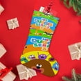 thumbnail image 4 of Hey Duggee Tema: Calcetines de Navidad, fino lino blanco para colgar en escaleras y chimenea, decoración navideña para el hogar, regalo de Navidad. 45cm × 32cm, 4 of 5