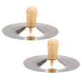 thumbnail image 4 of Miangastore 2Pcs Finger Cymbals Musical Instruments for Kids Silver Metal Percussion Instrument, 4 of 8
