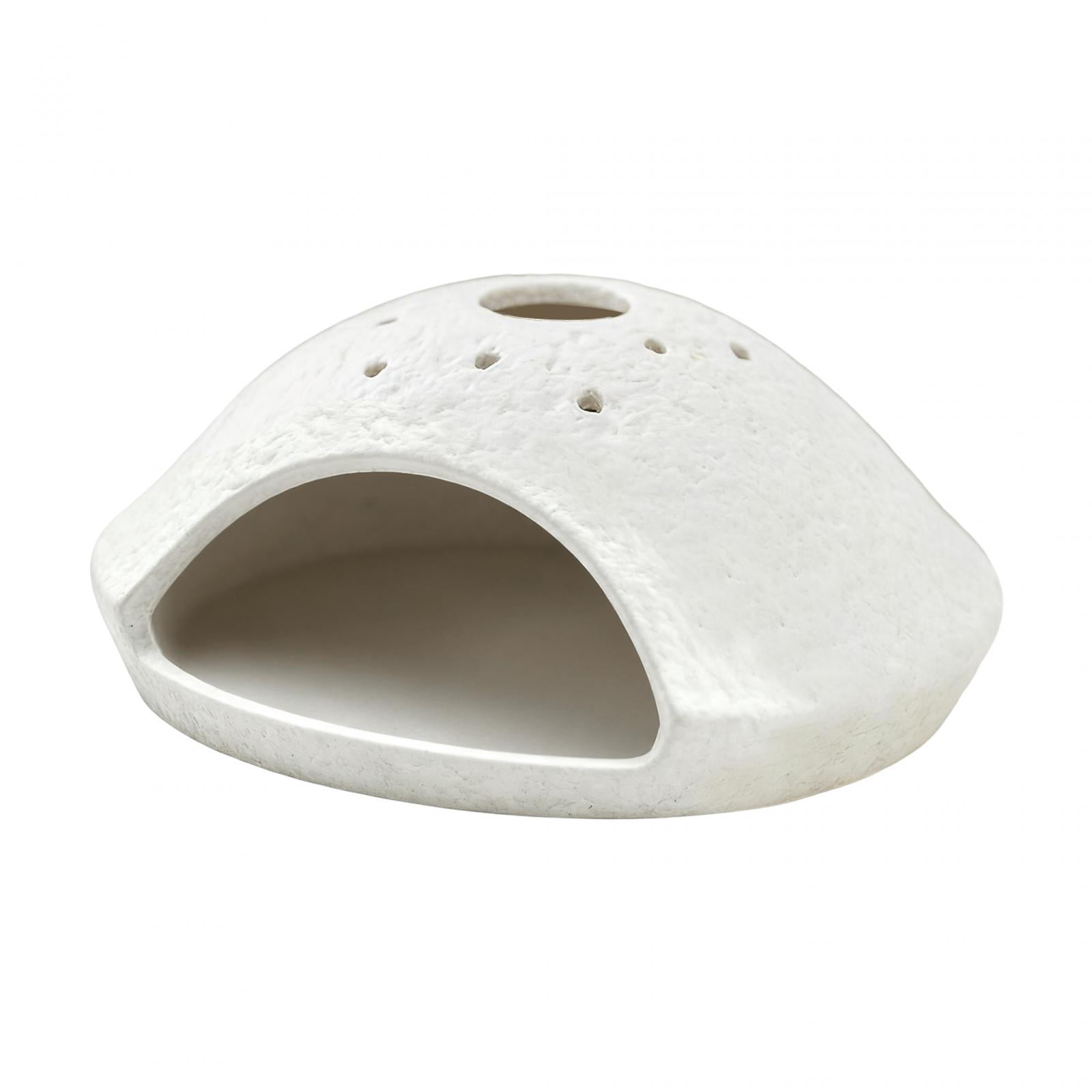 CoudarTitie Ceramic Incense Burner Palo Santo Holder Meditation Housewarming Cone Burner Yoga Decors Aroma Sage Stand Tabletop Fragrance White