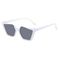 thumbnail image 2 of Gafas de sol cuadradas de estilo retro, montura grande con protección UV 4 y lentes tintadas. Violeta, 2 of 6