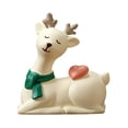 thumbnail image 2 of shamjina Christmas Tree Statue Santa Claus Table Decoration Christmas Gift Mini Christmas sitting deer, 2 of 8