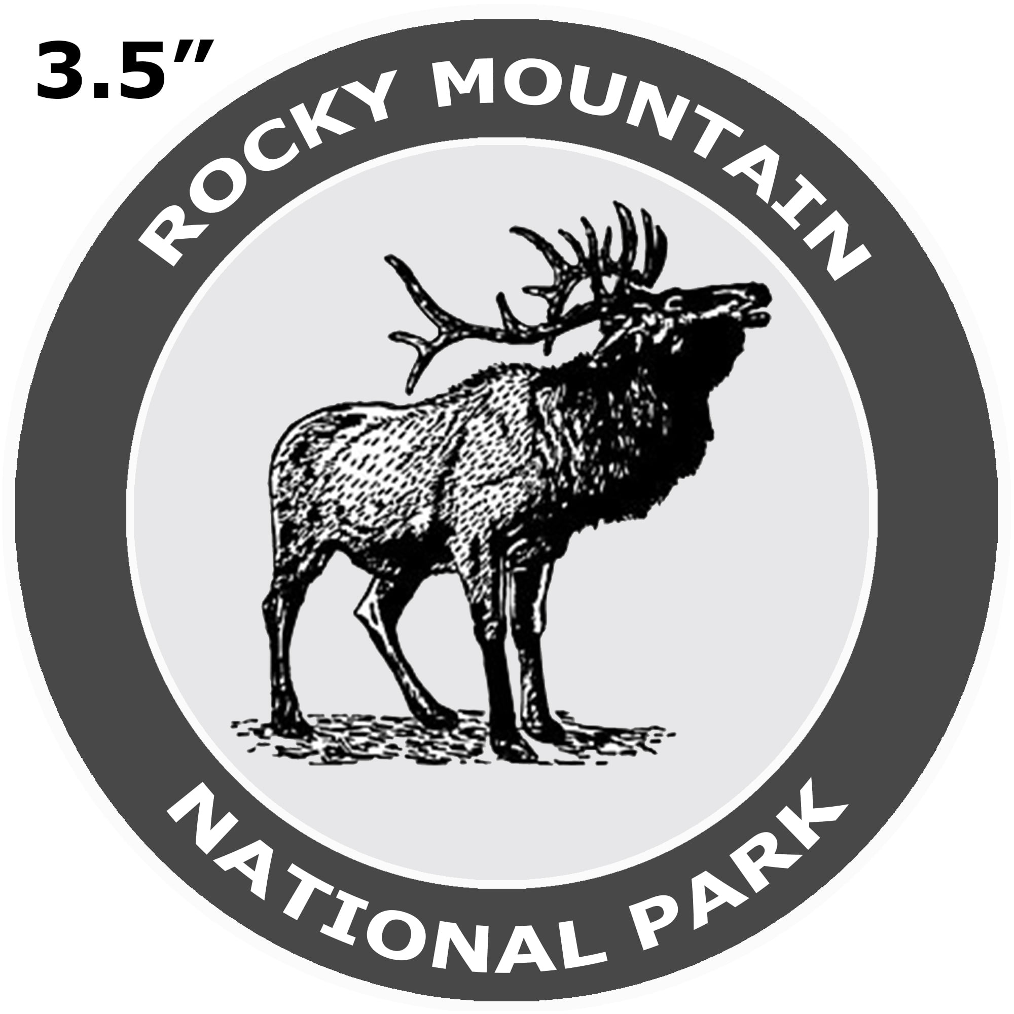 Rocky Mountain National Park 3 5 Car Truck Window Bumper Graphics Vinyl Sticker Decal Vacation Tourist Travel Souvenir National Forest Scenic Trails Animals Nature Hiking Walmart Com Walmart Com