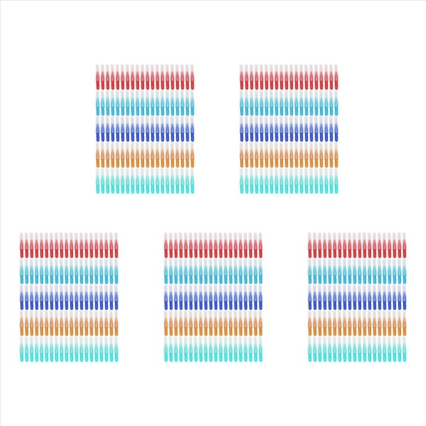 Cepillo Interdental de 500 Piezas Dientes Suaves Selecciones Dentales Cepillo Interdental de Hilo Dental Recarga de Limpiadores de Palillos Dentales