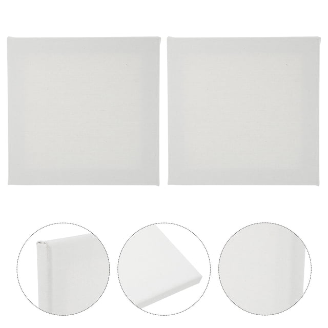 ORDDIART 2Pcs White Wooden Painting Frame Decorative Picture Holder for Home Use