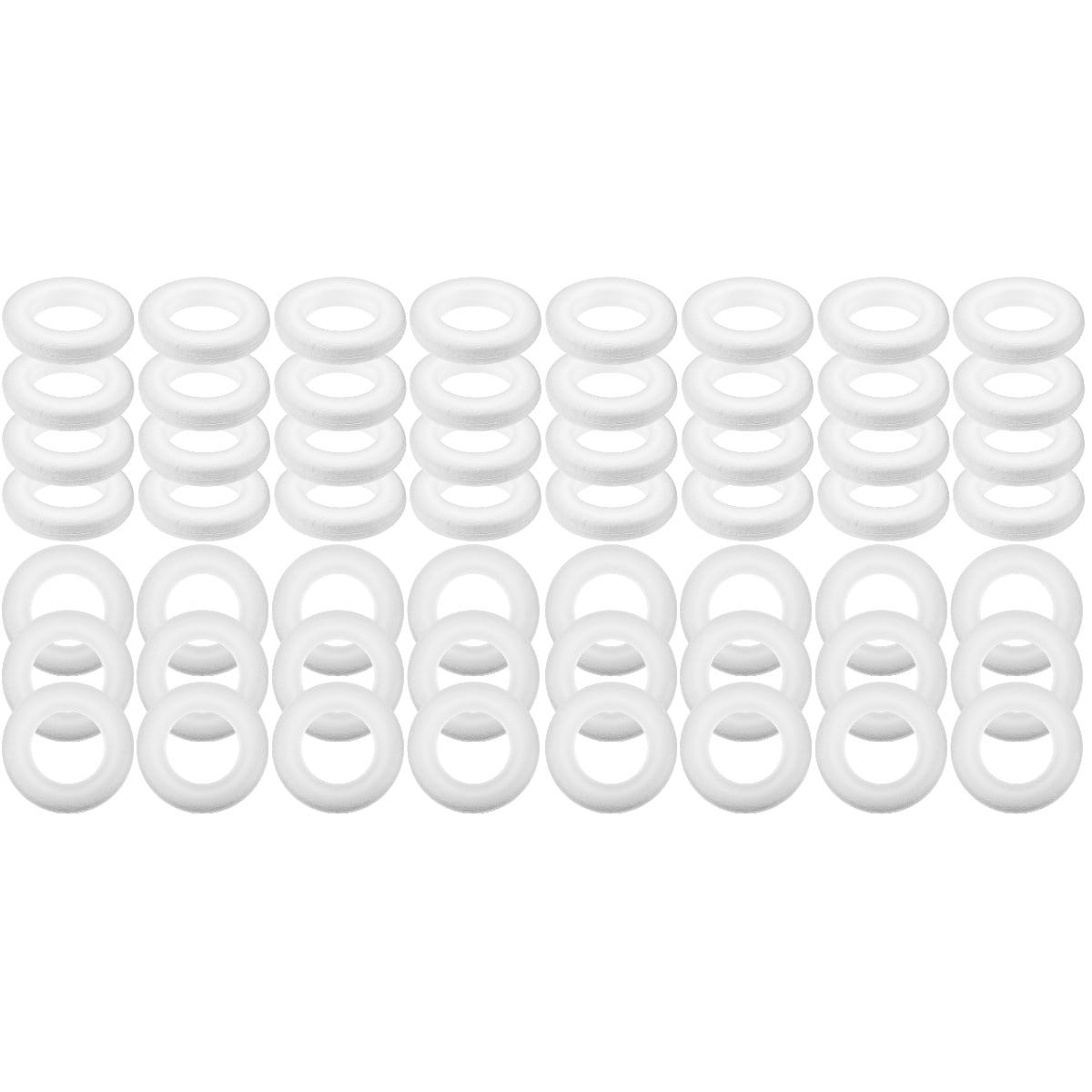 ROMANSENTIAL Foam Circles for Crafts Christmas Decoration Easy to Decorate 60Pcs