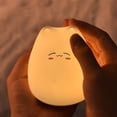 thumbnail image 2 of Leodye 1PCS Cartoon Silicone LED Night Light Battery Powered Color-changing Design Kids Bedroom Bedside Atmosphere Lamp -4.02x3.54x3.54in, 2 of 6