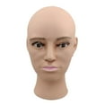 thumbnail image 1 of Cabeza de Maniquí Perfecl para cosmetología hombre calvo PVC Café ligero, 1 of 7