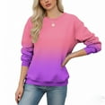 thumbnail image 5 of Fengactive Sweatshirt for Women Gradient Long Sleeve Shirts Casual Loose Crewneck Pullover Fall Winter Cute Tops, 5 of 5