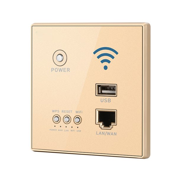 A Través del Encutador Inalámbrico 86 Cifrado de WPS de Tipo 300Mbps HOGAR INTELIGENTE A Través del Enrutador Wifi de la Pared para la Oficina de la Oficina del Hotel Hotel
