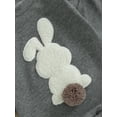 thumbnail image 5 of Baby Boy Girl Easter Outfit Fuzzy Bunny Tail Sweatshirt Romper Long Sleeve Bubble Sweater Bodysuit Infant Spring Cute Clothes, 5 of 7