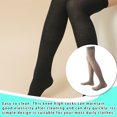 thumbnail image 4 of Qarigey 1 par de calcetines altos hasta el muslo por encima de la rodilla de 40 cm JK elasticidad estilo pijo medias hasta el muslo para diario Medias gris medio Qarigey AP008228-15B, 4 of 6